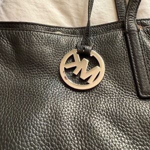 Black Leather Tote Bag